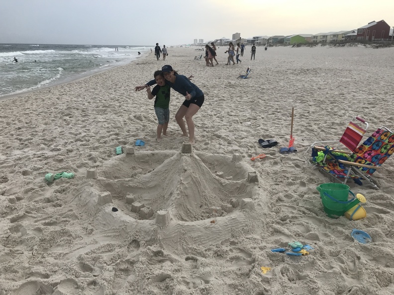 Beach Fun - Huge Sand Castle3.JPG